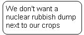 Nuclear waste claim