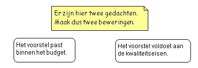 Twee beweringen