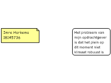 Het probleem van mijn opdrachtgever..